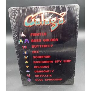 Galaga Arcade Game Metal Sign Raised 3D Effect 9x13 NEW Sealed Man Cave Computer